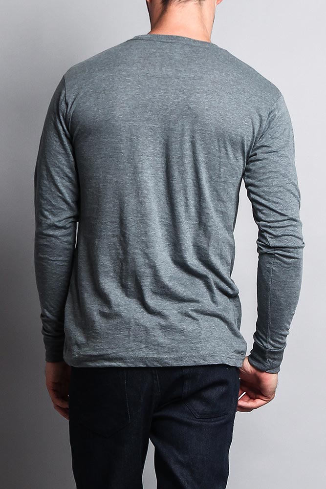 Men's Basic Light Weight Long Sleeve T-Shirt - Image 18