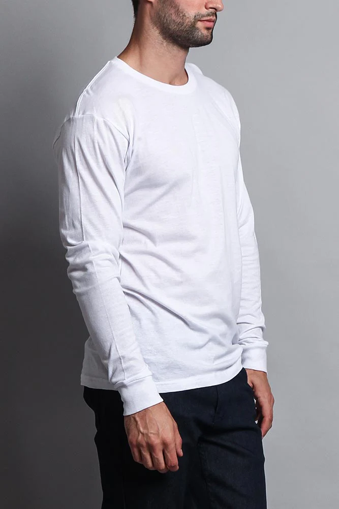 Men's Basic Light Weight Long Sleeve T-Shirt - Image 34