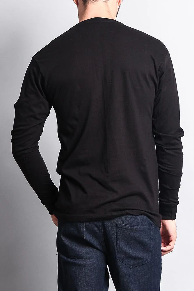 Men's Basic Light Weight Long Sleeve T-Shirt - Image 5