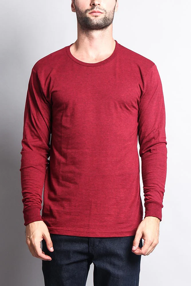 Men's Basic Light Weight Long Sleeve T-Shirt - Image 8