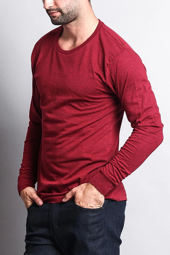 Men's Basic Light Weight Long Sleeve T-Shirt - Image 9