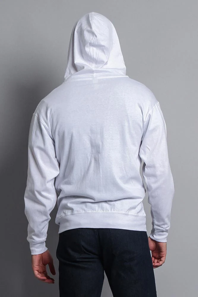 Men's Basic Zip Up Jersey Hoodie - Image 42