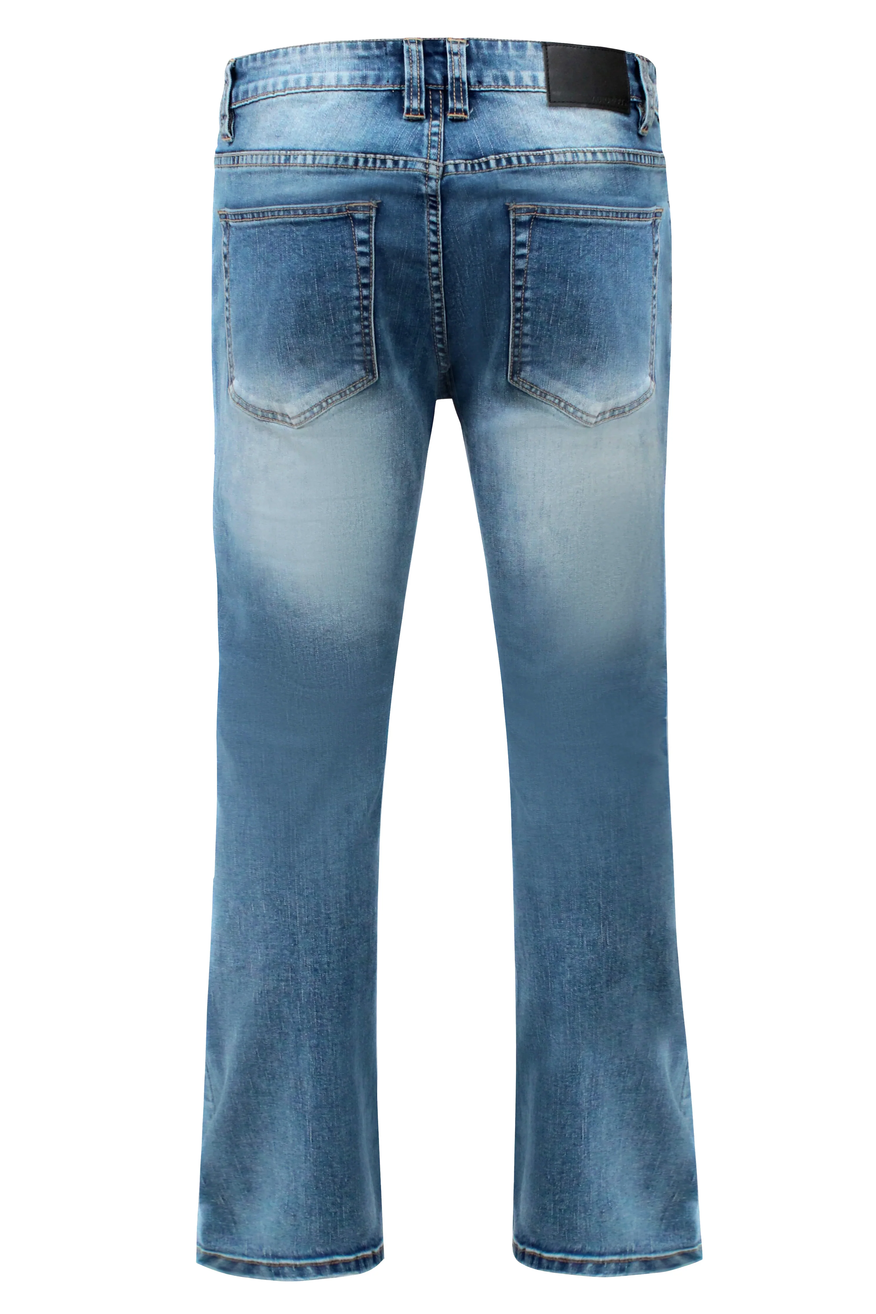 Men's Bootcut Distressed Denim Jeans - Image 6