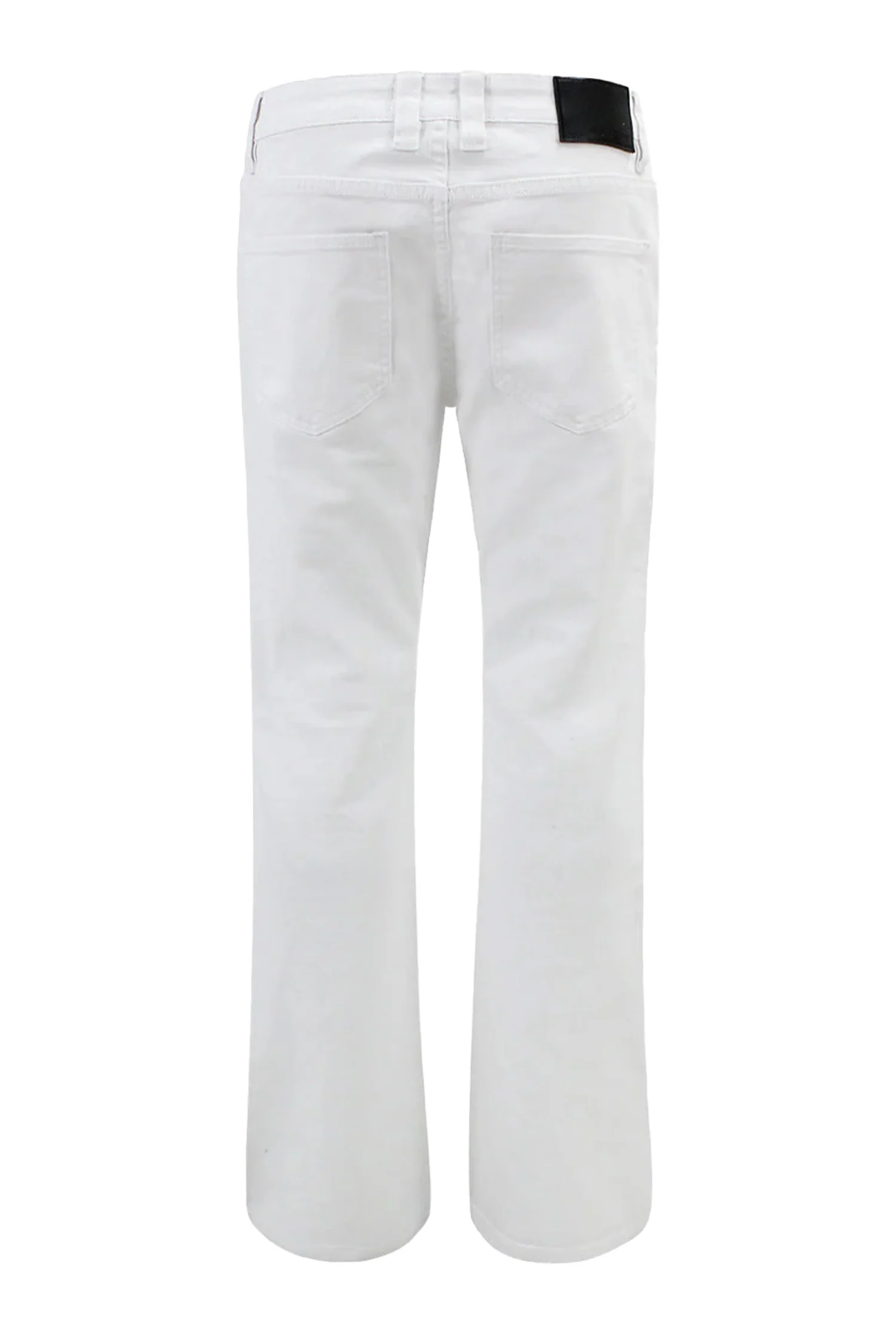 Men's Bootcut Rip & Repaired Colored Jeans - Image 5