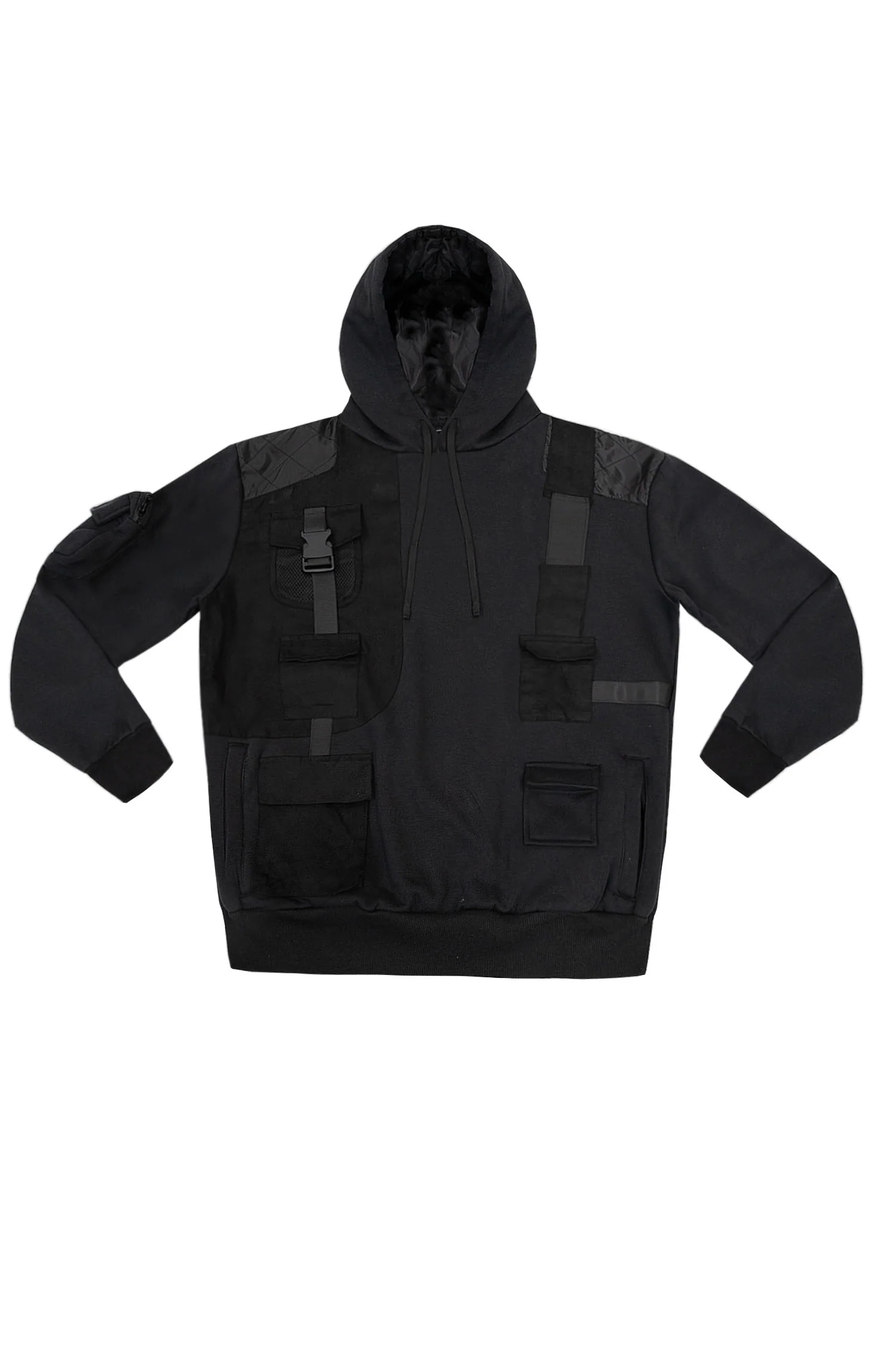 Men's Brigade Utility Cargo Pockets Fleece Hoodie - Image 10