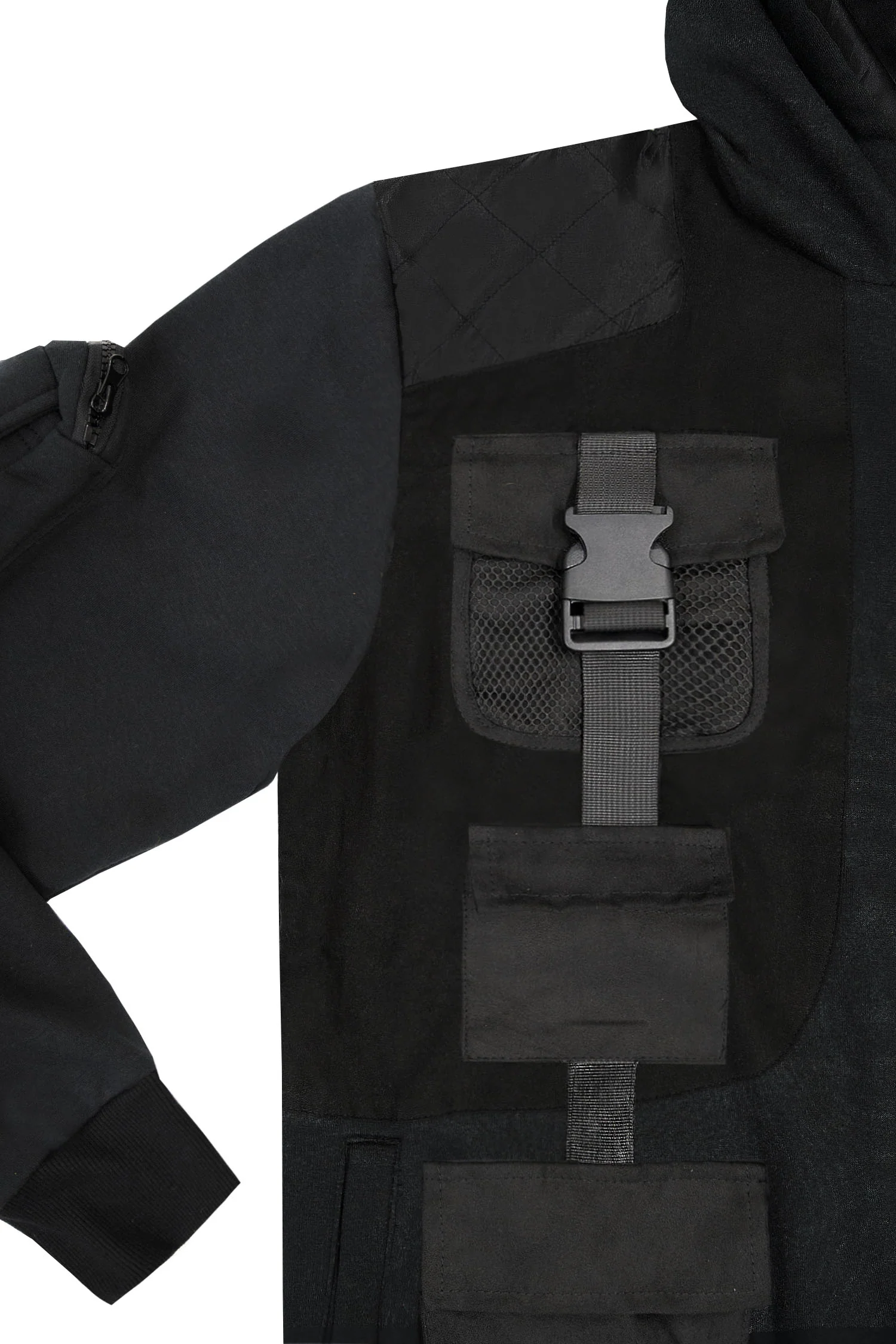 Men's Brigade Utility Cargo Pockets Fleece Hoodie - Image 12