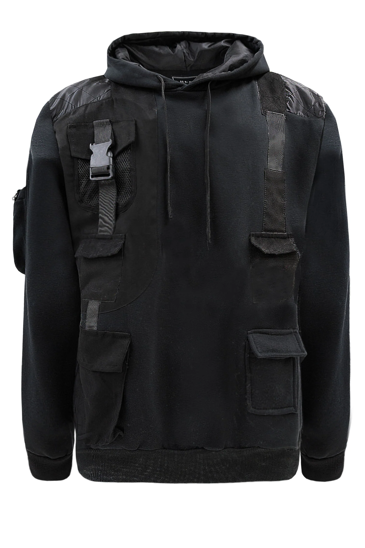 Men's Brigade Utility Cargo Pockets Fleece Hoodie - Image 7