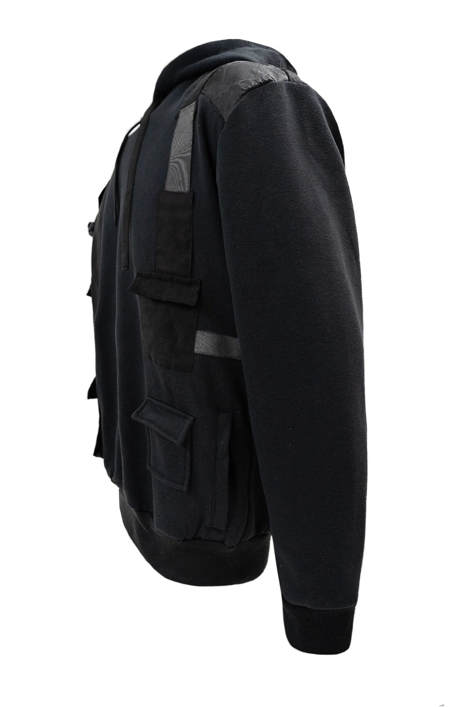 Men's Brigade Utility Cargo Pockets Fleece Hoodie - Image 8