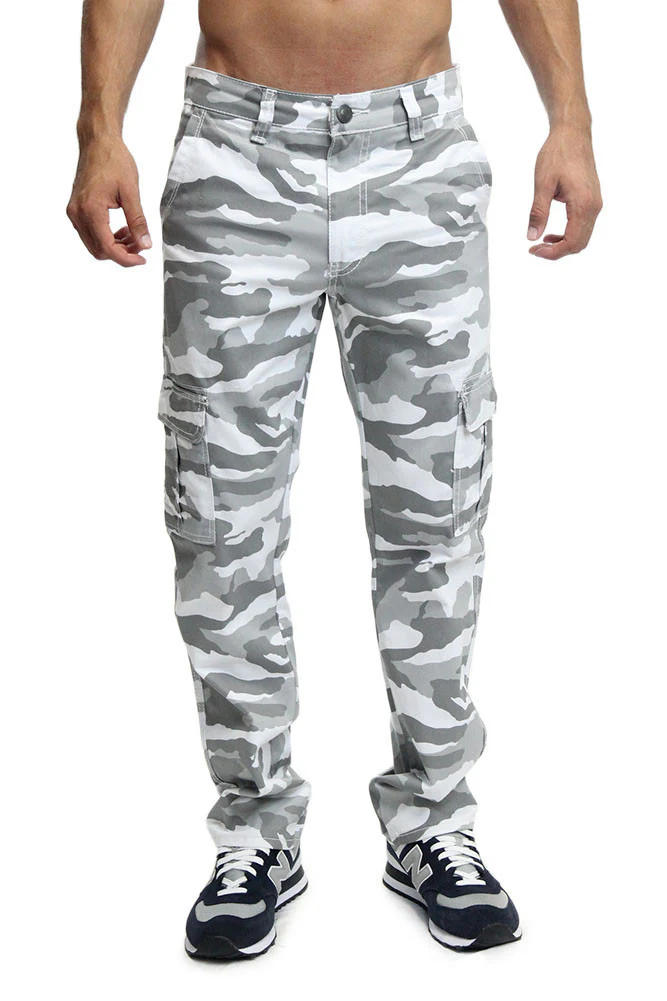Men's Camo Cargo Slim Fit Pants - Image 16