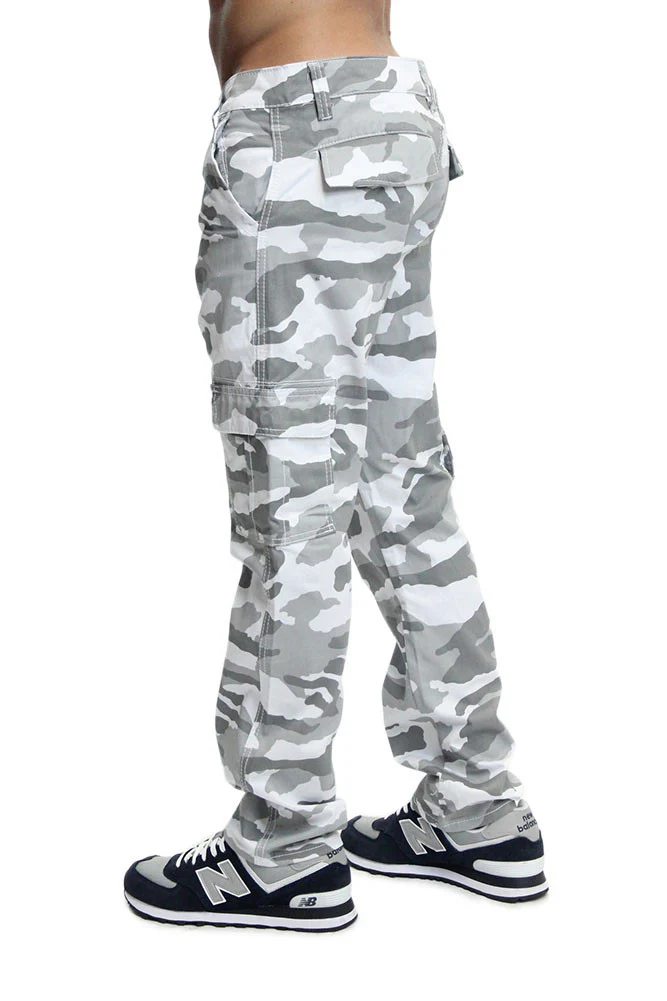 Men's Camo Cargo Slim Fit Pants - Image 17