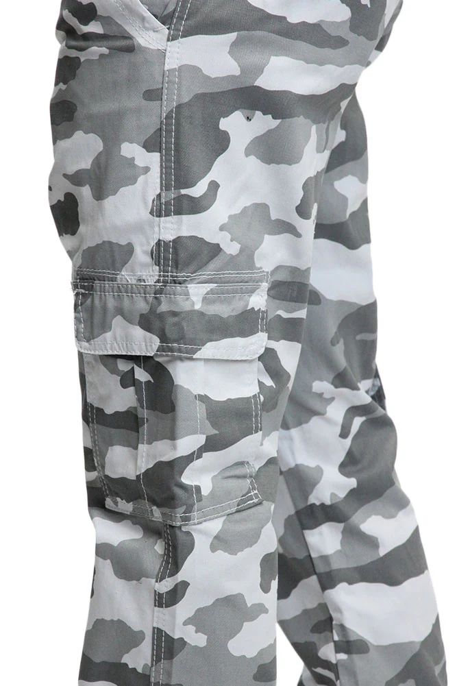 Men's Camo Cargo Slim Fit Pants - Image 20
