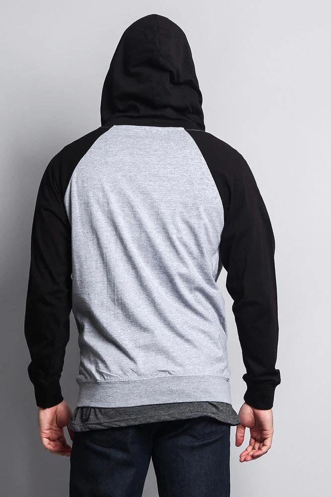 Men's Contrasting Zip Up Hoodie - Image 22