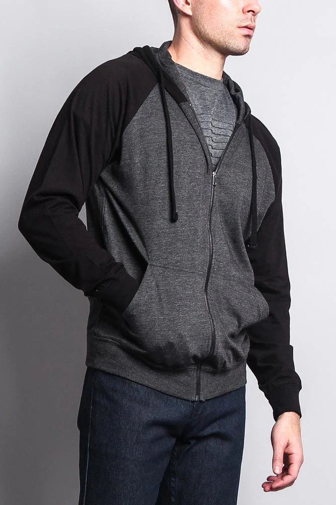 Men's Contrasting Zip Up Hoodie - Image 32
