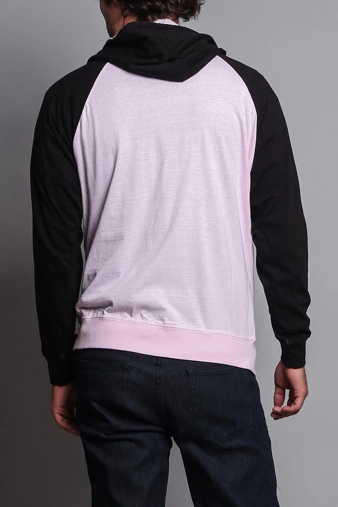 Men's Contrasting Zip Up Hoodie - Image 4