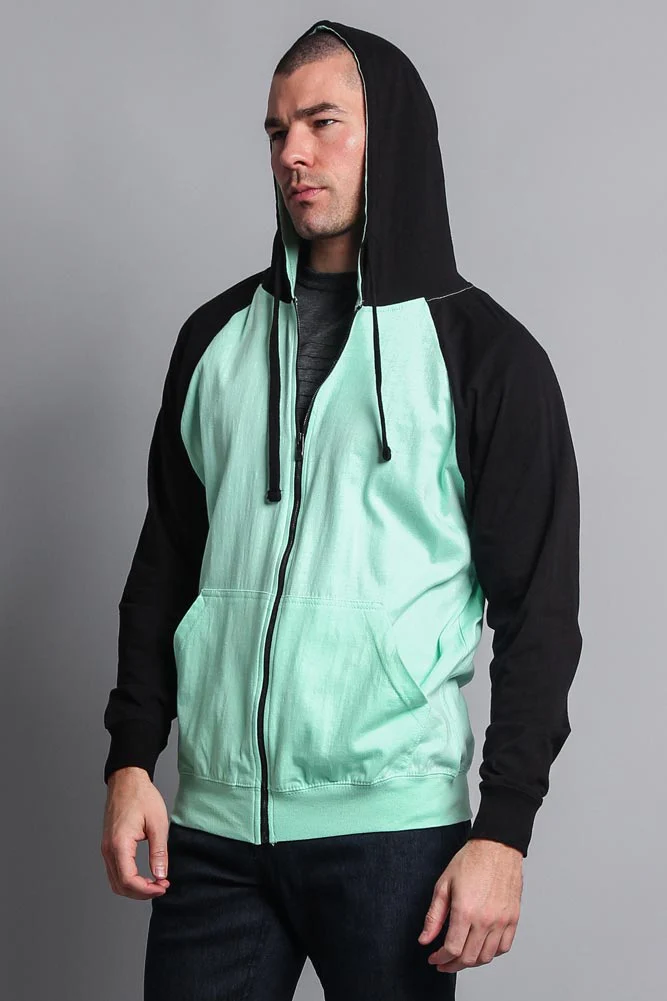 Men's Contrasting Zip Up Hoodie - Image 41