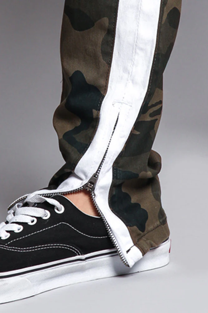 Men's Double Taped Track Style Camo Pants - Image 12