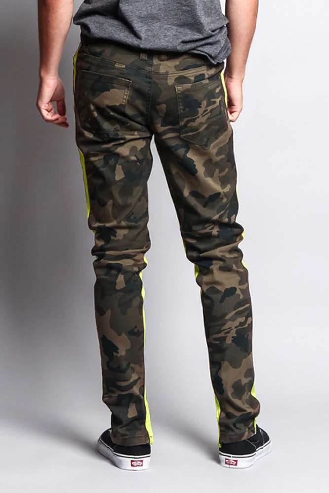 Men's Double Taped Track Style Camo Pants - Image 15