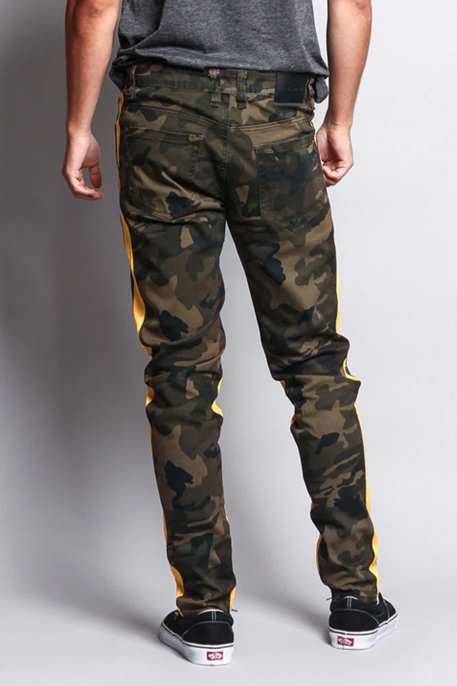 Men's Double Taped Track Style Camo Pants - Image 21