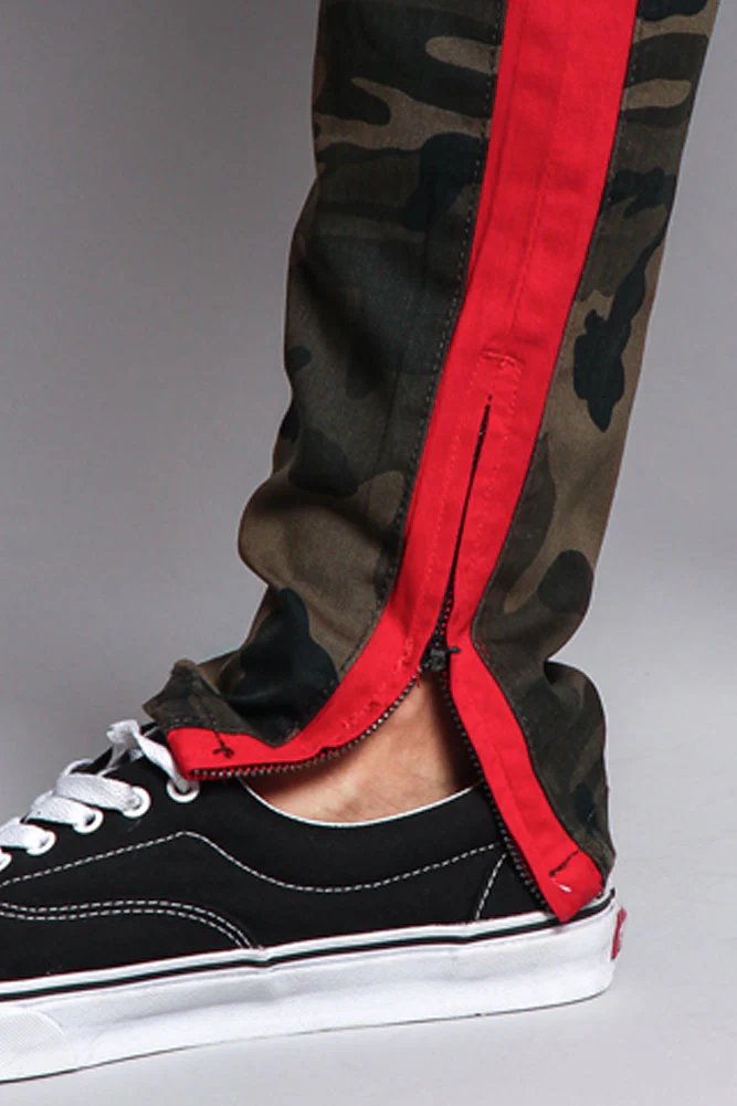 Men's Double Taped Track Style Camo Pants - Image 6