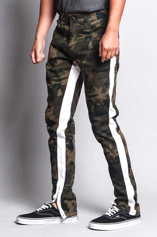 Men's Double Taped Track Style Camo Pants - Image 8