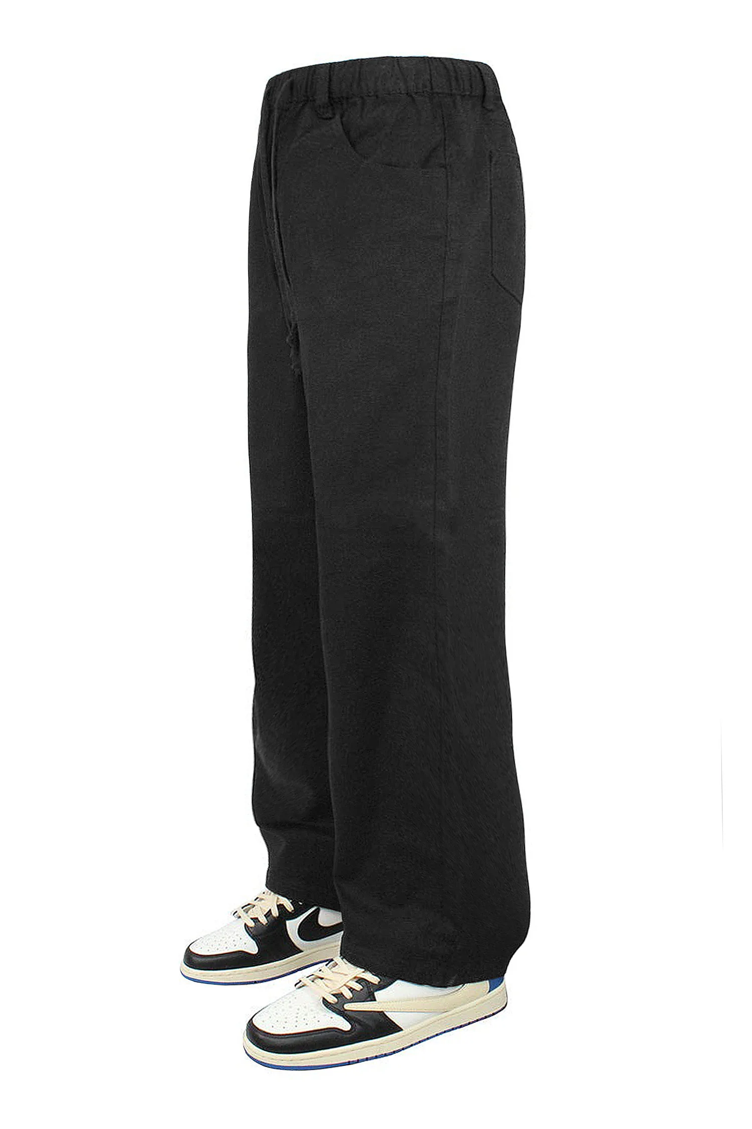 Men's Essential Baggy Fit Open Bottom Jogger Pants - Image 10