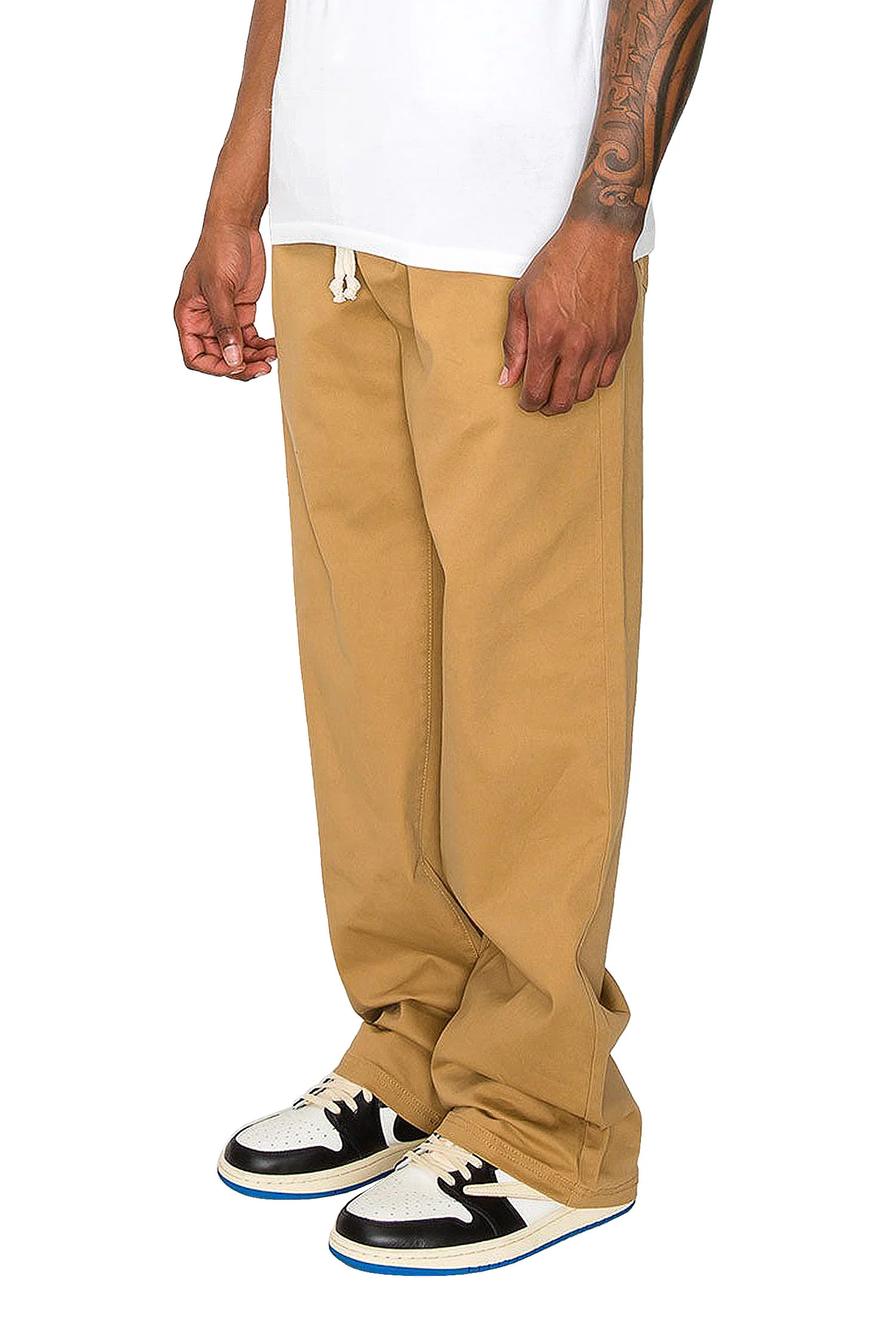 Men's Essential Baggy Fit Open Bottom Jogger Pants - Image 3