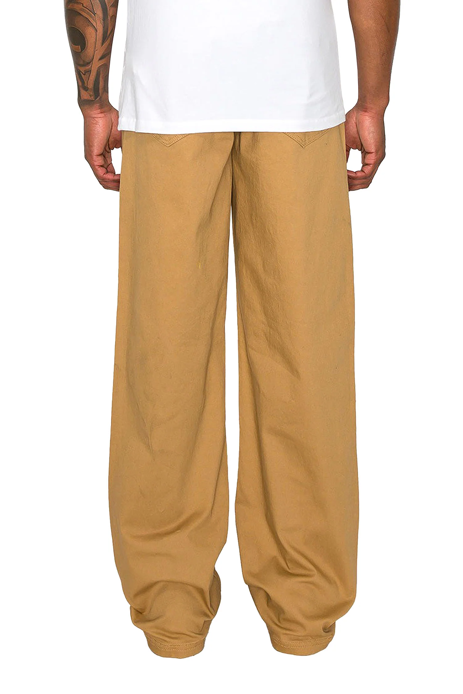Men's Essential Baggy Fit Open Bottom Jogger Pants - Image 4