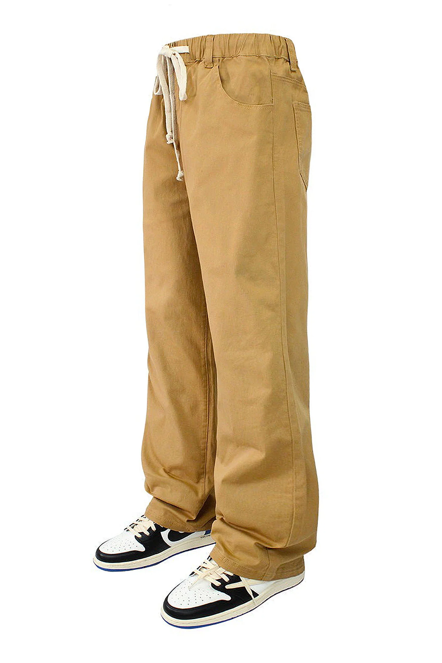 Men's Essential Baggy Fit Open Bottom Jogger Pants - Image 6