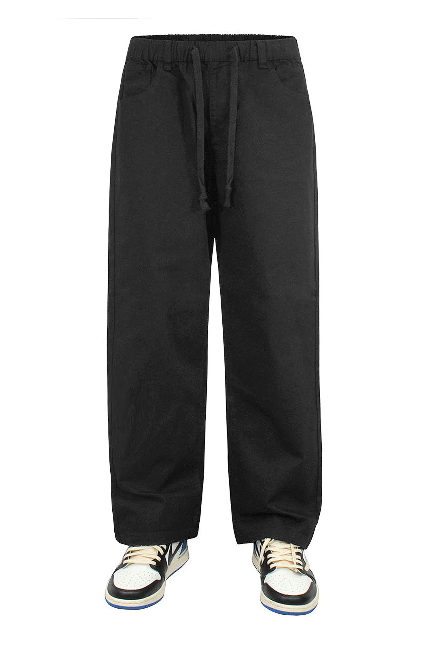 Men's Essential Baggy Fit Open Bottom Jogger Pants - Image 9