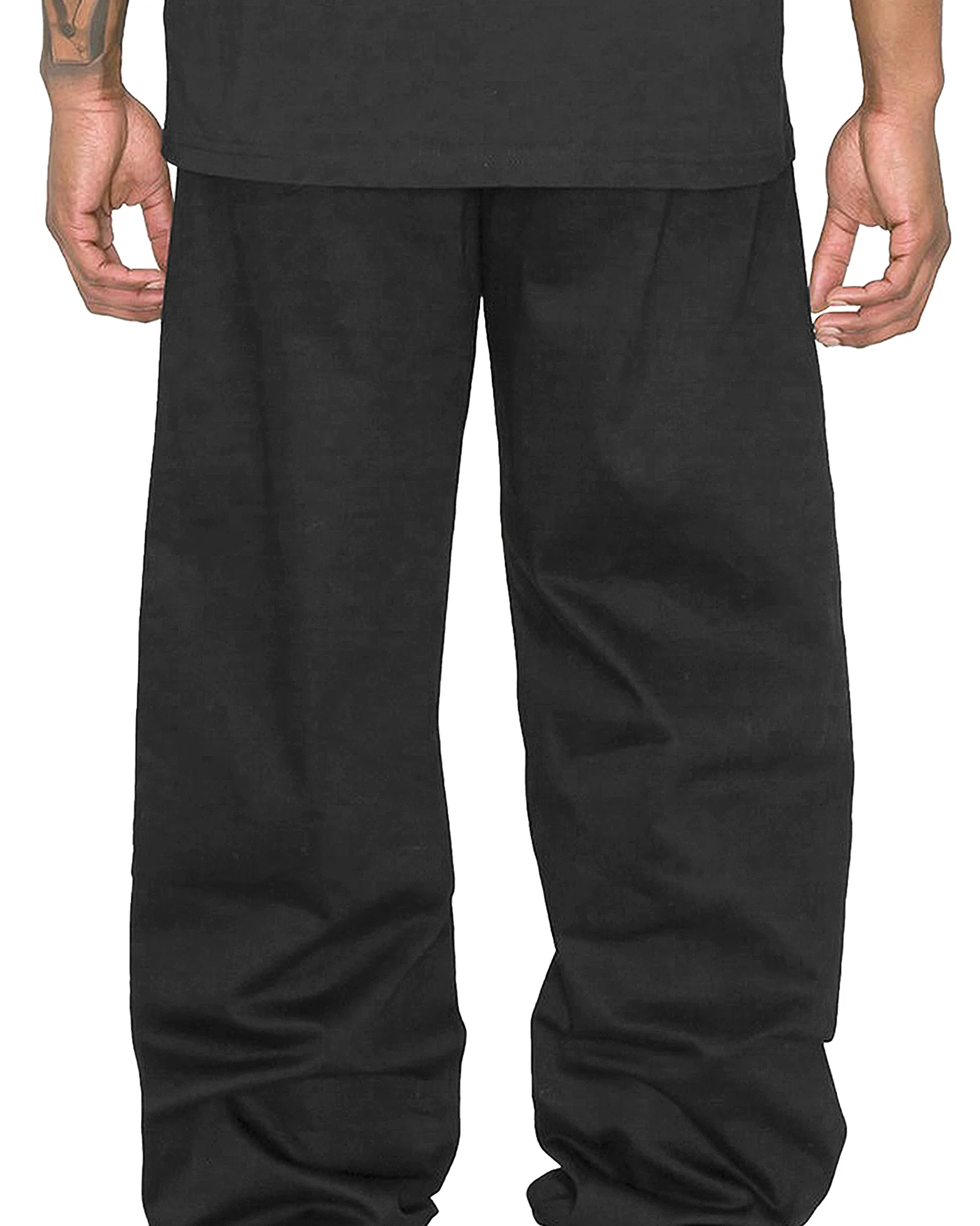 Men's Essential Baggy Fit Solid Jogger Pants - Image 6