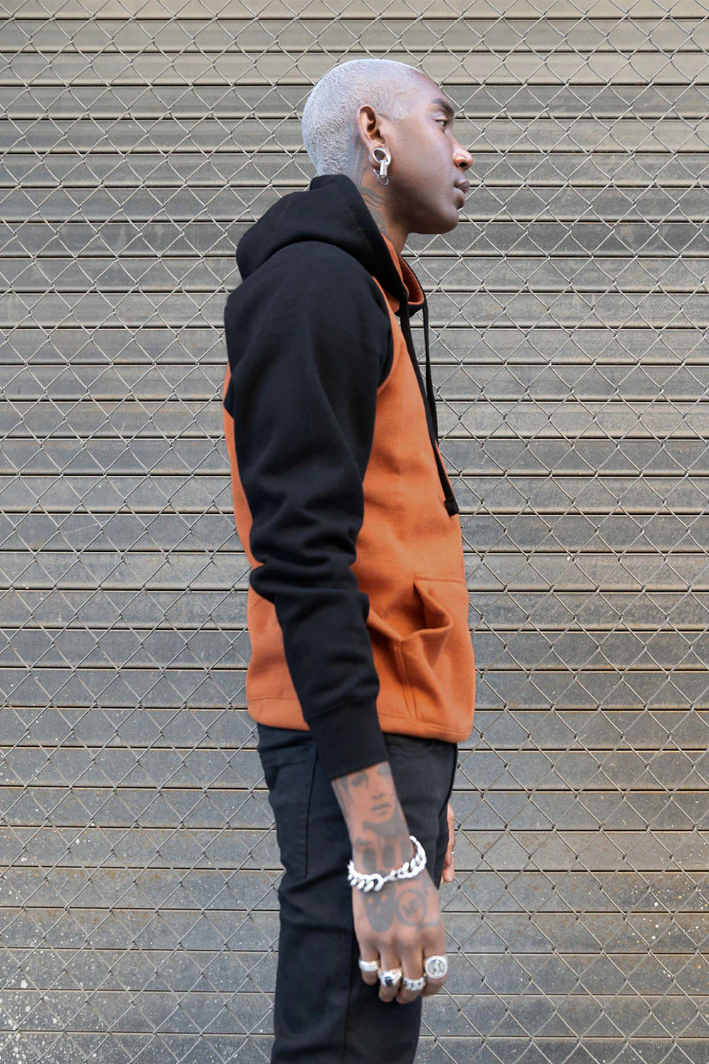 Contrast Raglan Sleeve Pullover Hoodie (New Colorways) - Image 3