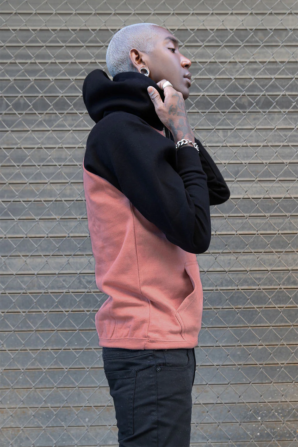 Contrast Raglan Sleeve Pullover Hoodie (New Colorways) - Image 9