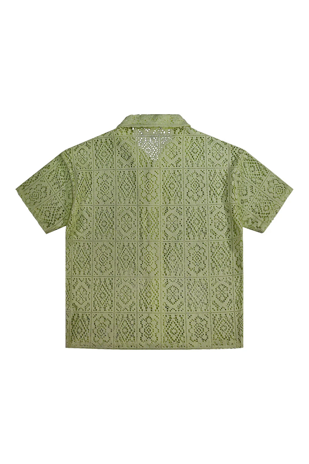 Crochet Knit Sweater Shirt - Image 2