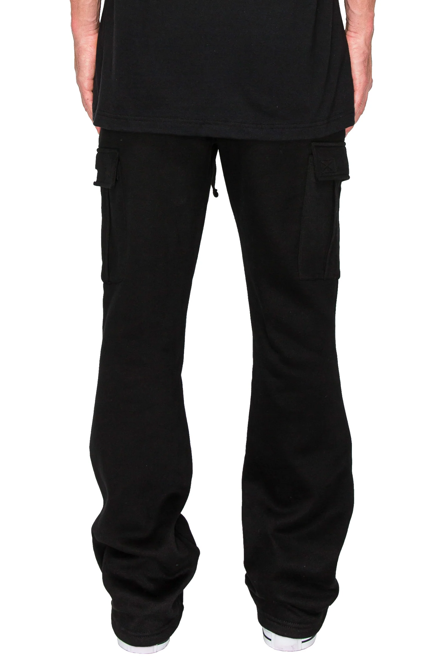 Men's Essential Flared Cargo Fleece Sweat Pants - Image 10