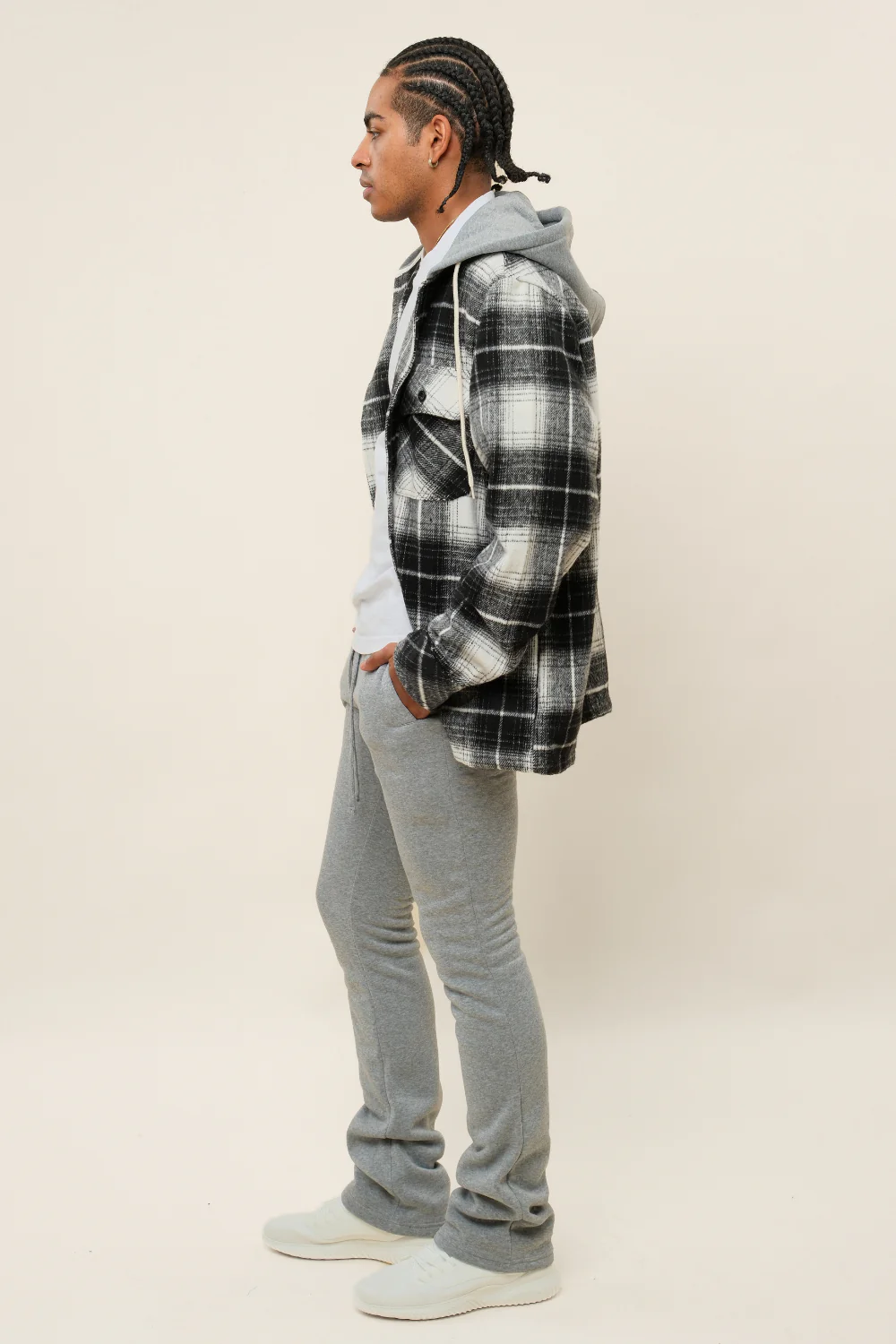 Flared Stacked Fleece Sweat Pants - Image 26