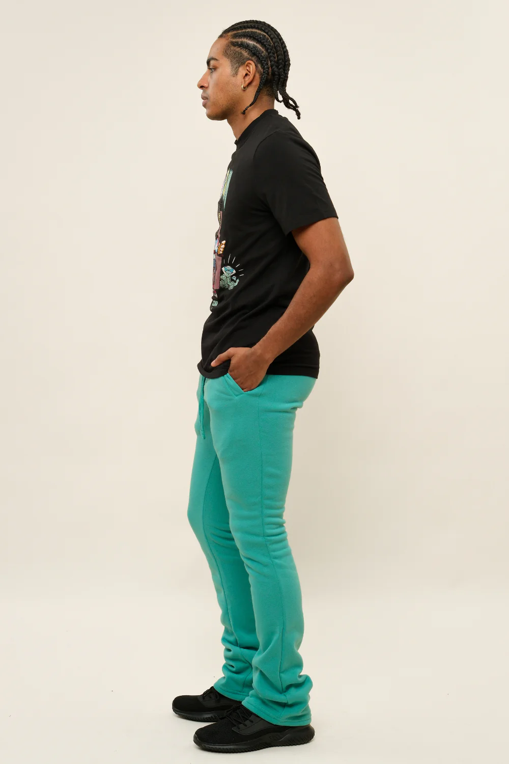 Flared Stacked Fleece Sweat Pants - Image 28