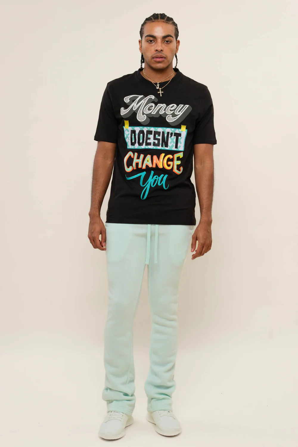 Flared Stacked Fleece Sweat Pants - Image 38