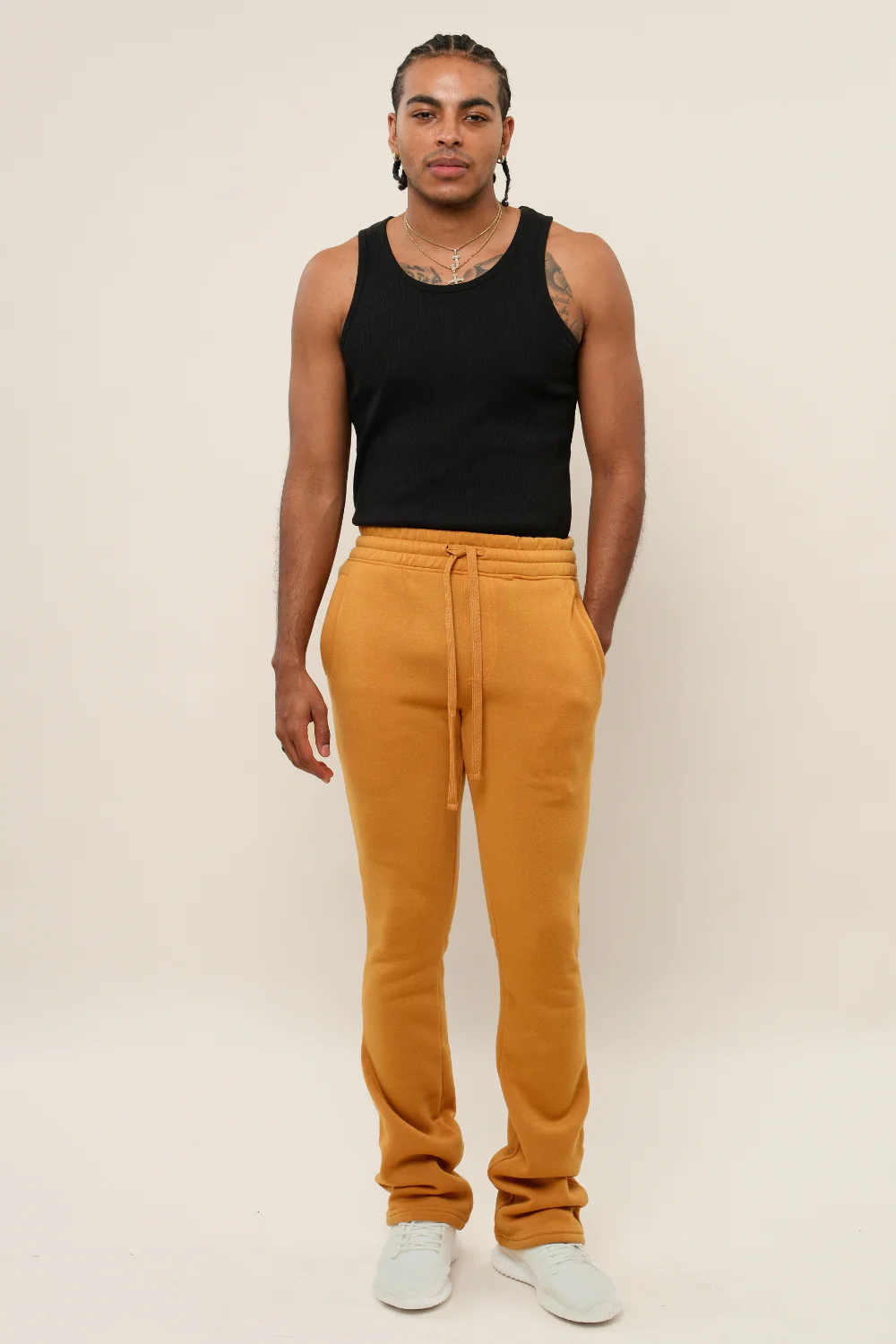 Flared Stacked Fleece Sweat Pants - Image 39