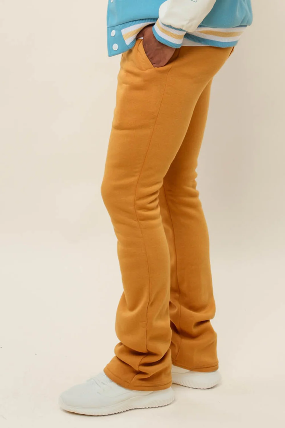 Flared Stacked Fleece Sweat Pants - Image 40