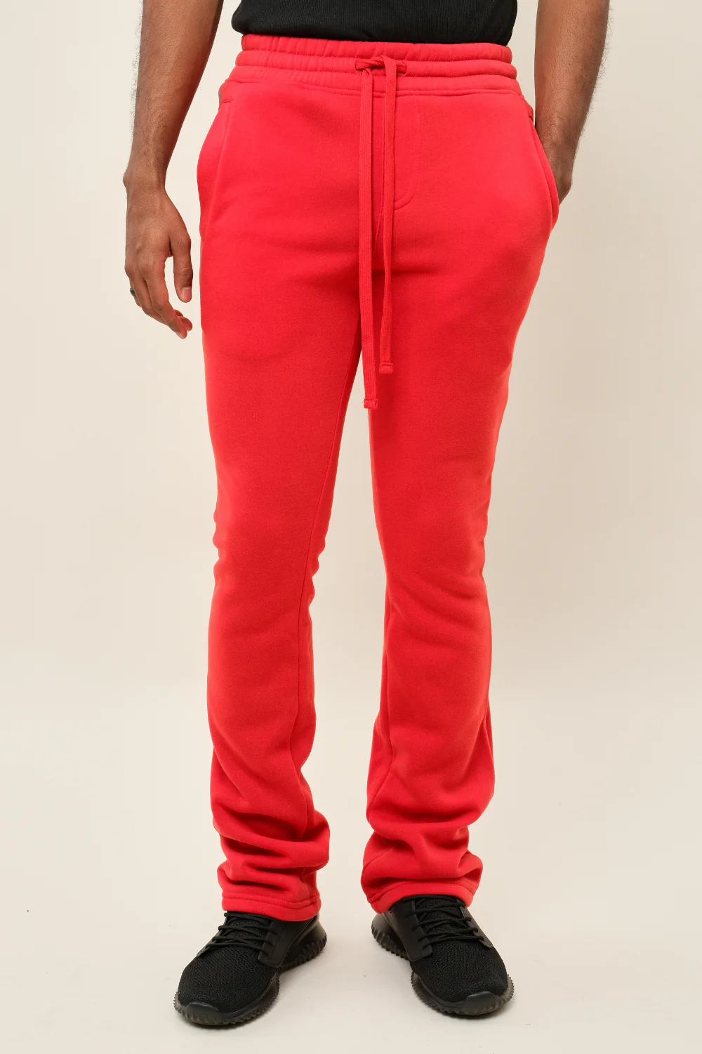 Flared Stacked Fleece Sweat Pants - Image 5