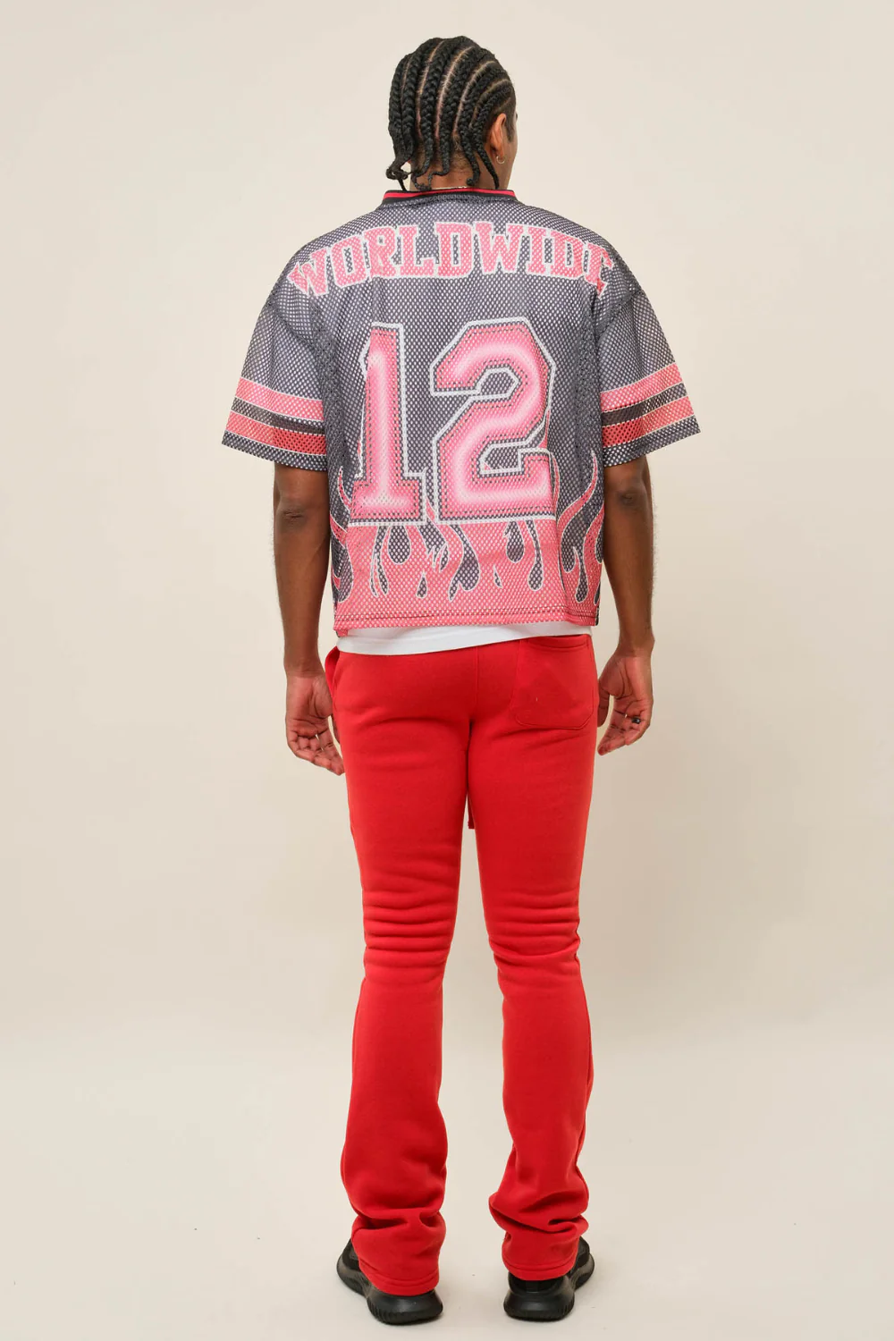 Flared Stacked Fleece Sweat Pants - Image 50