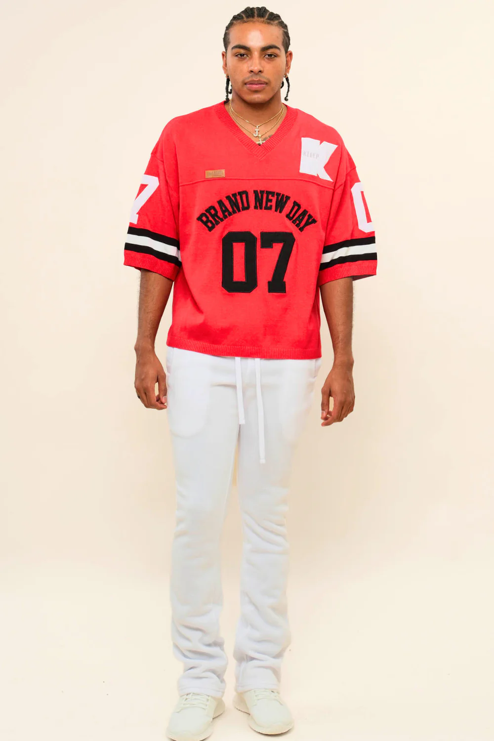 Flared Stacked Fleece Sweat Pants - Image 55