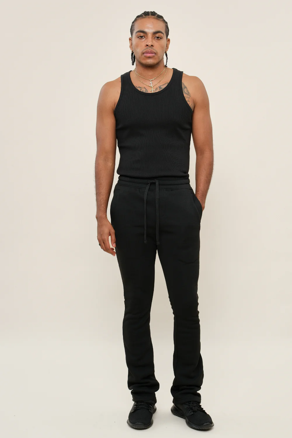 Flared Stacked Fleece Sweat Pants - Image 6