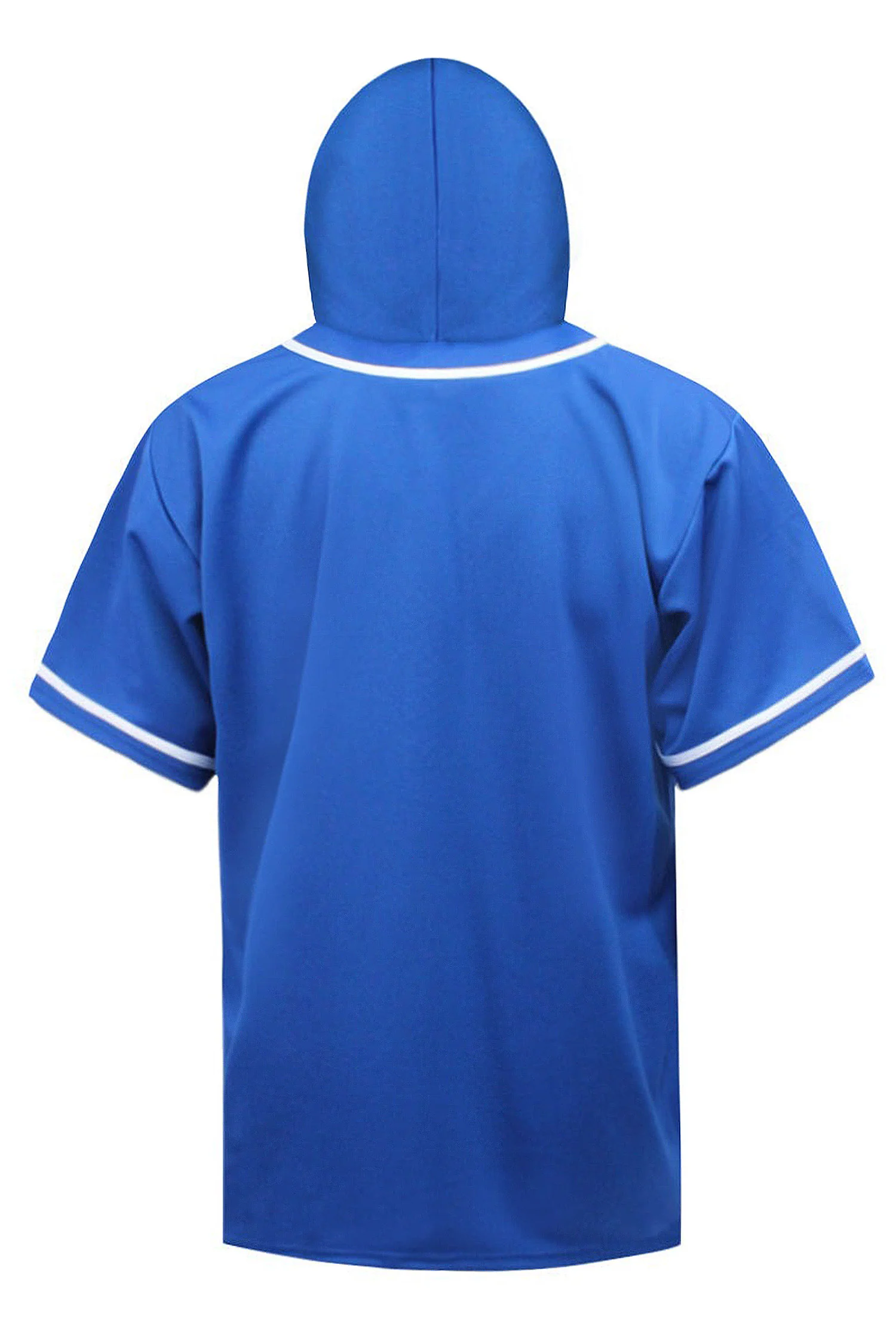 Men's Essential Hooded Baseball Short Sleeve Jersey - Image 4