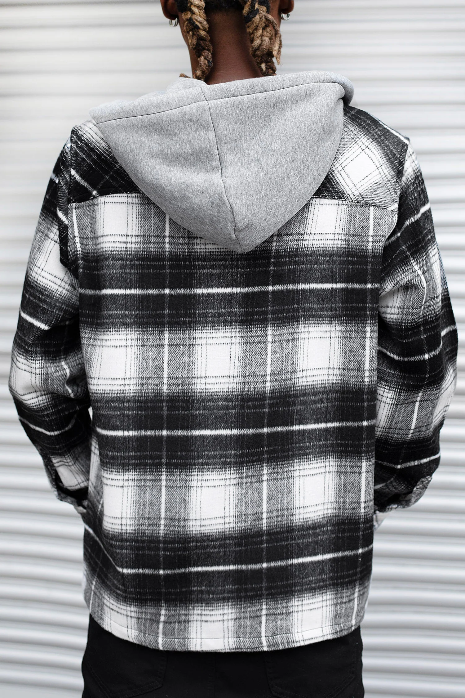 Men's Essential Hooded Flannel Overshirt - Image 2
