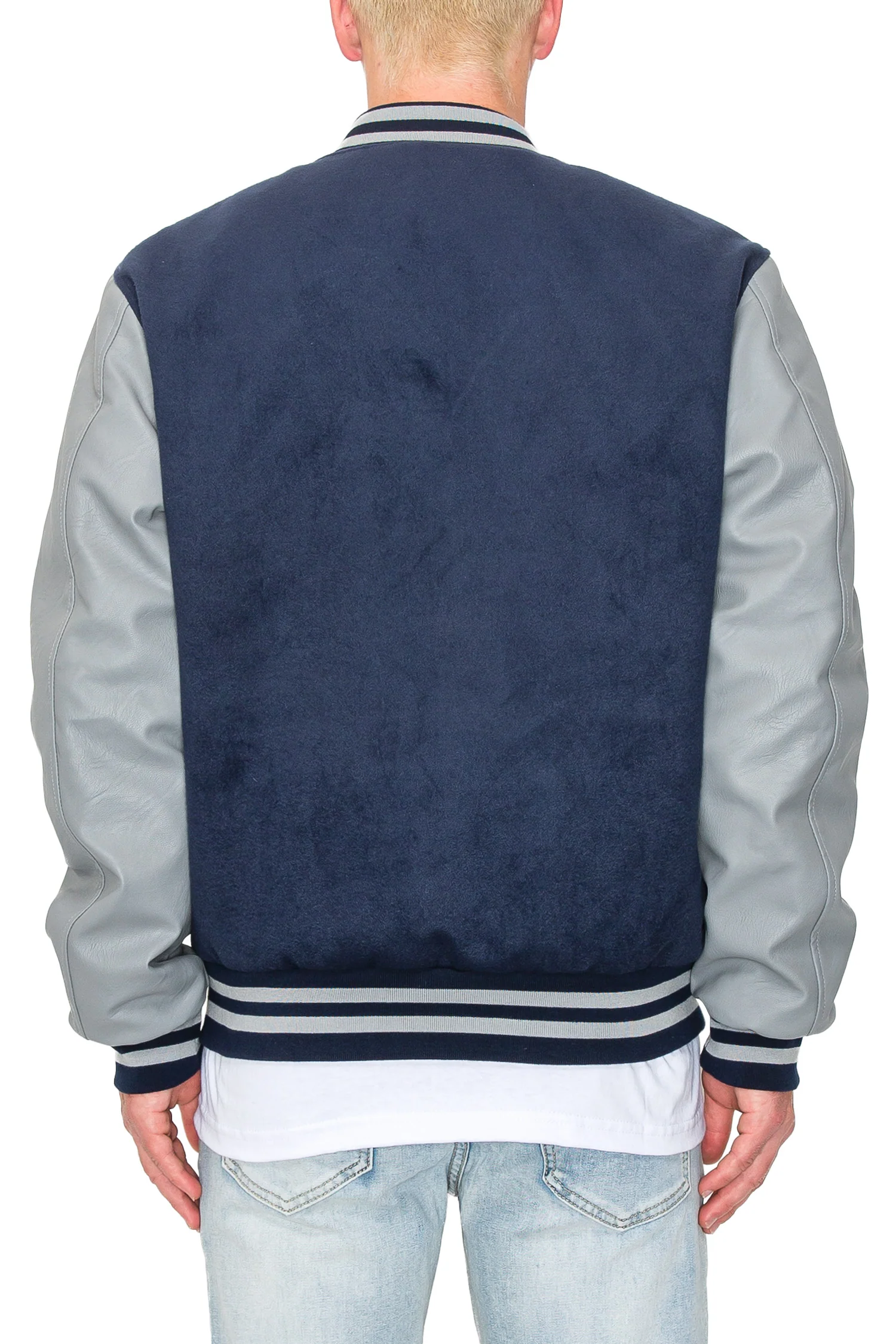 Men's Essential Melton Varsity Jacket - Image 13