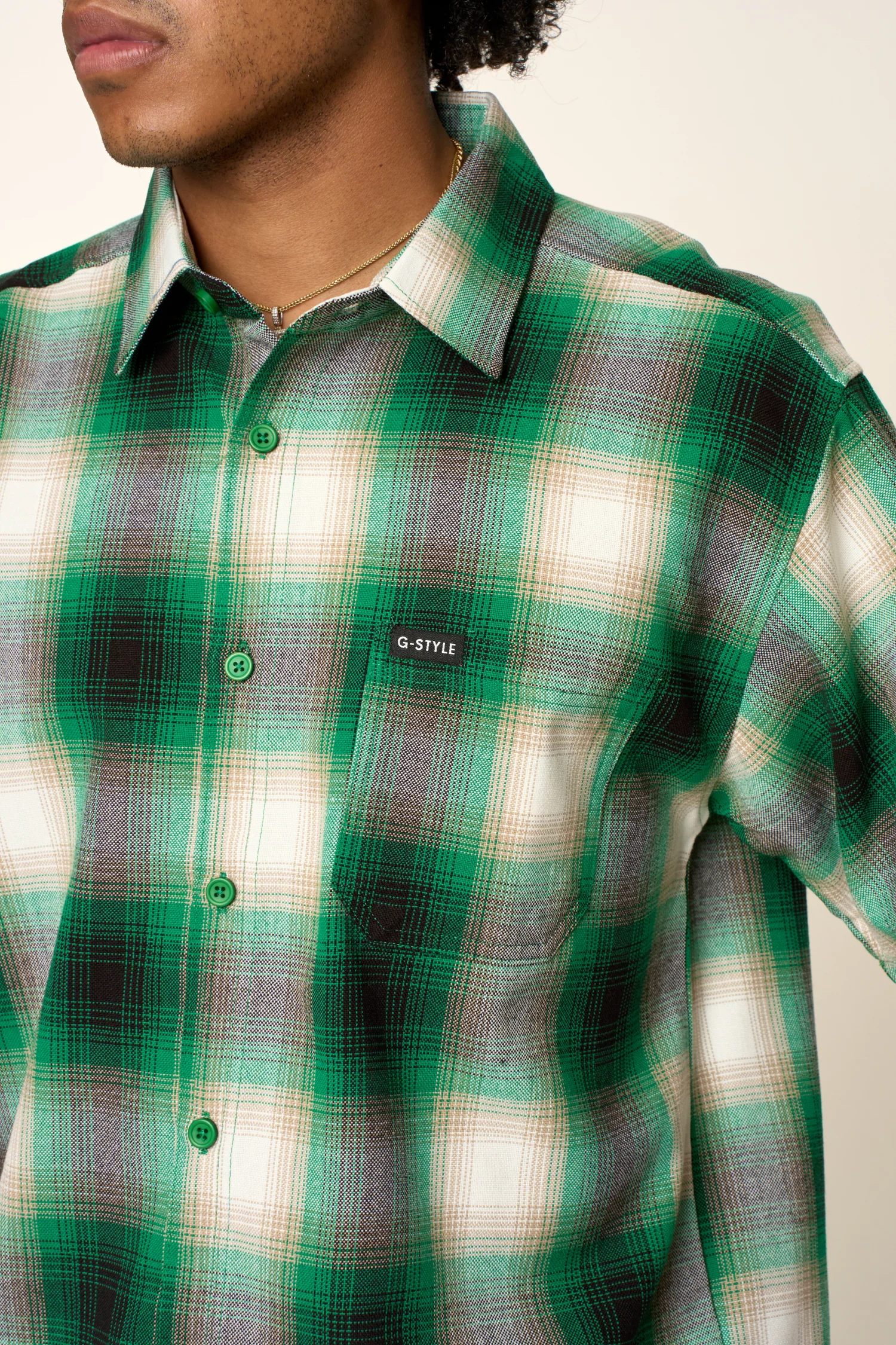 Plaid Short Sleeve Button Up Shirt - Image 7
