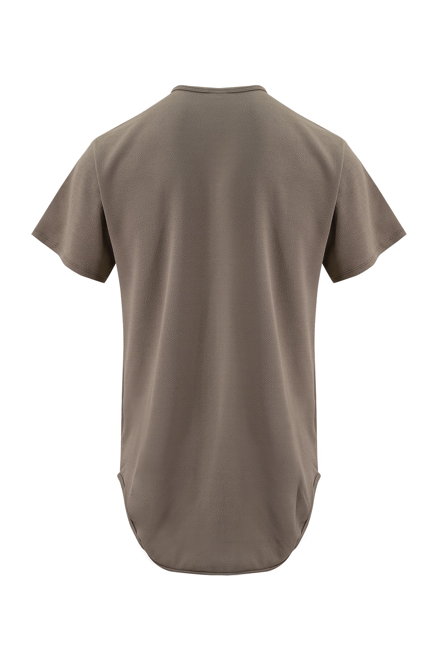 Men's Essential Scallop Round Hem T-Shirt - Image 3