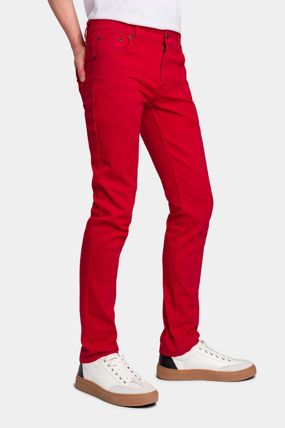 Men's Essential Skinny Fit Colored Jeans - Image 54