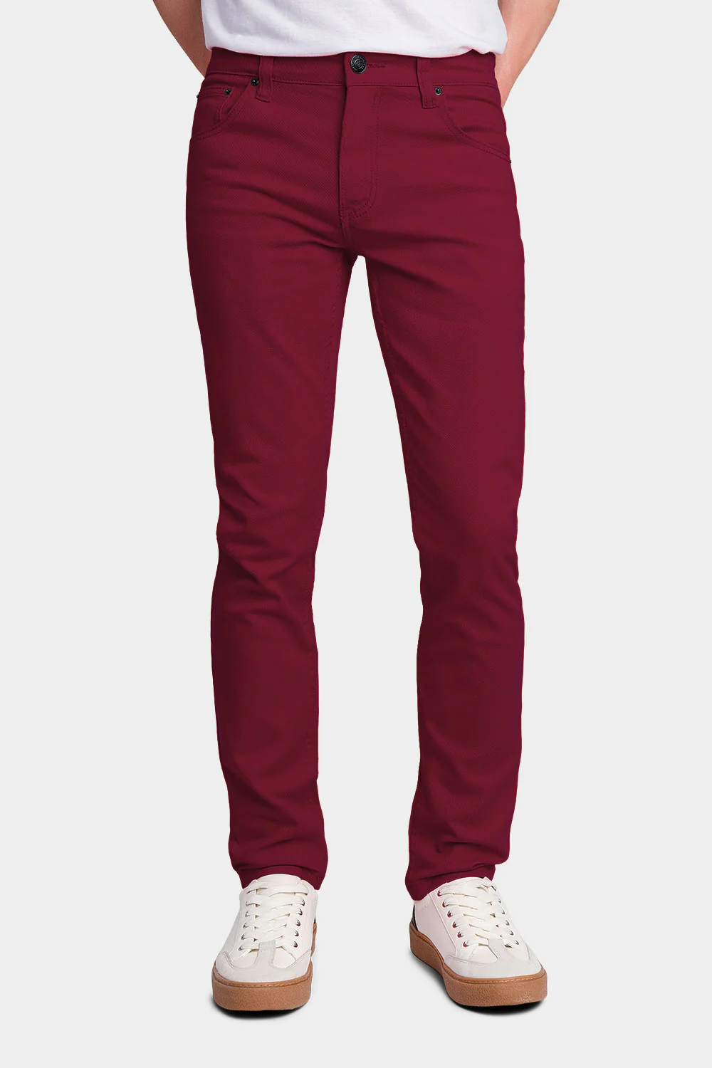 Men's Essential Skinny Fit Colored Jeans - Image 7